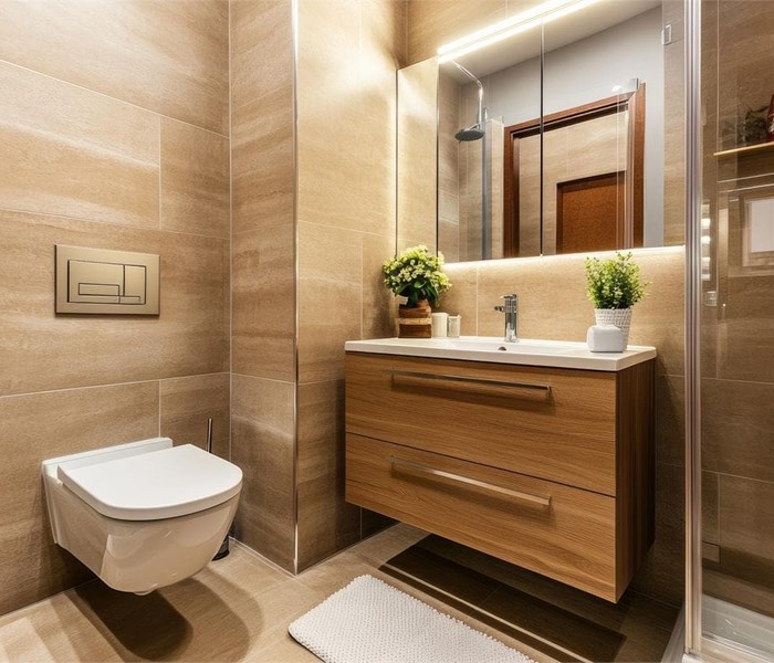 ¿Cómo ganar en luminosidad en un baño pequeño?